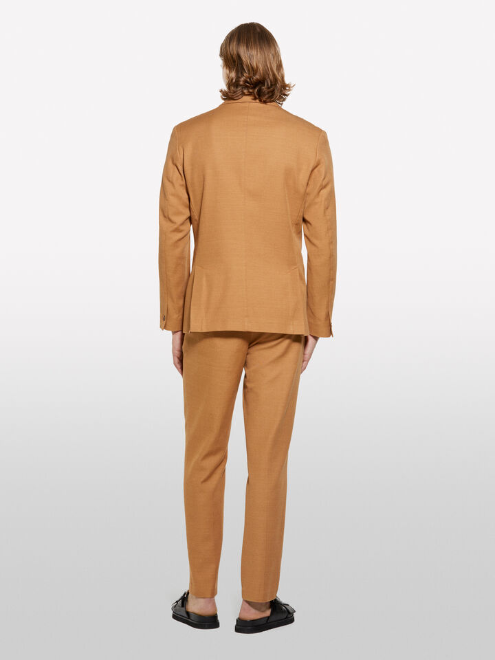 Camel single-breasted blazer - men's blazers - Camel | Sisley image number 3
